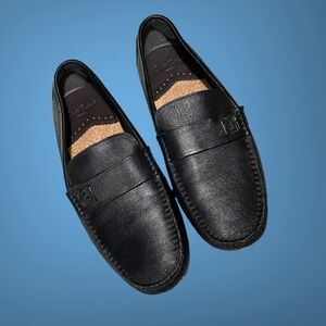 Robert Graham Grapewin RG5312S Mens Black Driving Loafers, Moccasin Shoes 8‎